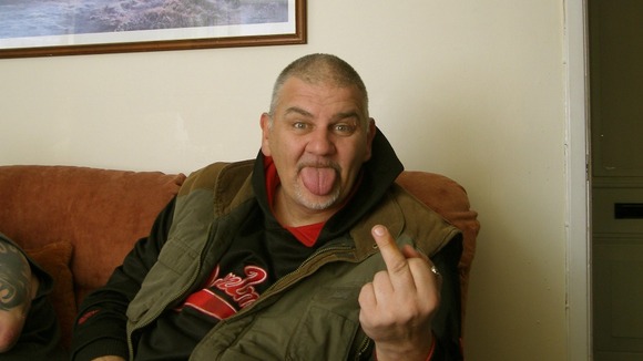 Gary 'Stretch' Richards pictured while on the run