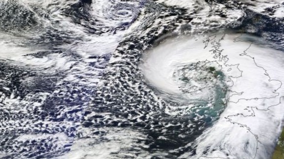 A huge swirl of cloud lies across the UK today.