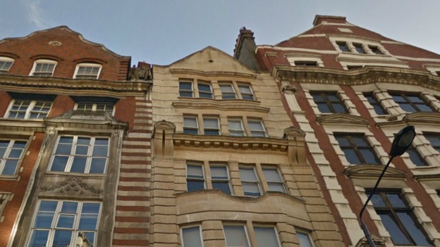 The building on High Holborn before the storms.