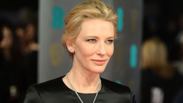 Australian actress Cate Blanchett wins Best Leading Actress for her performance in Blue Jasmine at the Bafta Awards.