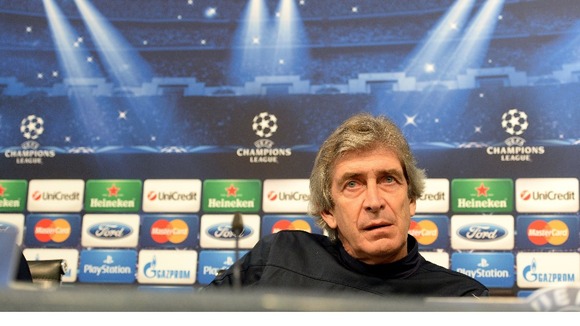 Manuel Pellegrini at press conference