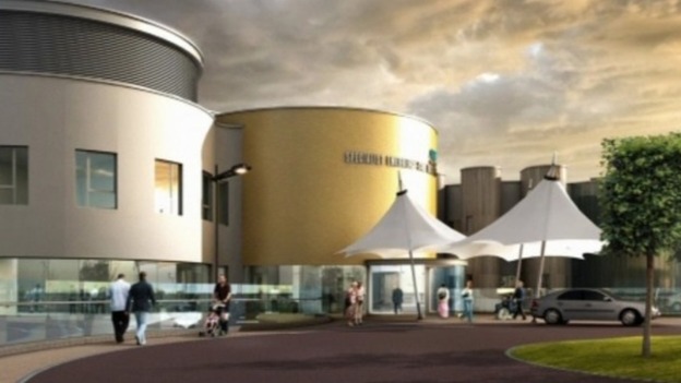Artists' impression of how the new hospital in Cramlington will look.