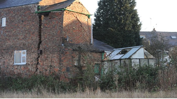 The house over a sinkhole in Ripon.