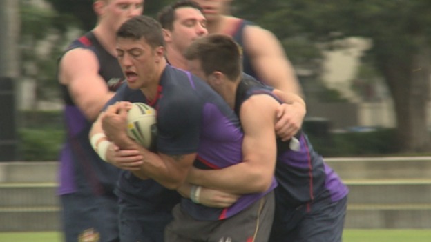 Wigan Warriors training in Sydney ahead of World Club Challenge
