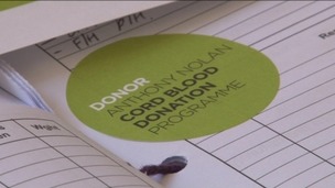Cord blood donation sticker