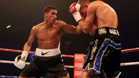 Anthony Ogogo in action against Dan Blackwell in December.