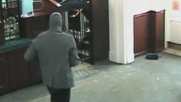 CCTV footage of the heist.