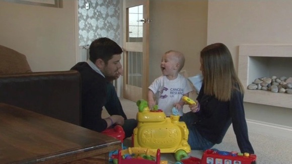 Maison is enjoying spending time with his mum and dad.