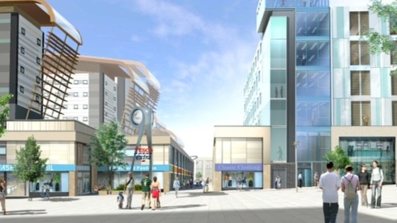 An artist's impression of the Trinity Square development in Gateshead town centre