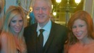 Bill Clinton with Tasha Reign (left) and Brooklyn Lee