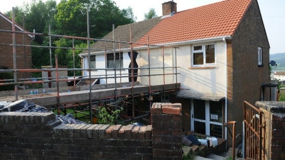 Two walls were demolished in order to rescue Georgia Davies from her home