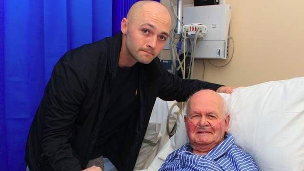 Corporal Jonathan Rodgers visits Derrick Broome