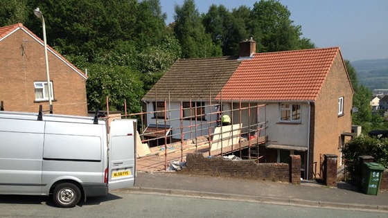 The house was almost demolished in order to rescue obese teenager Georgia Davi