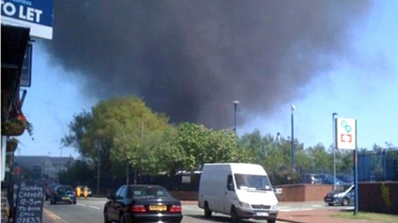 Factory fire in West Bromwich