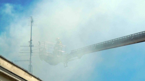 Firecrews attending fire on Warwick Street