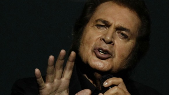 Engelbert Humperdinck rehearsing for the final of the 2012 Eurovision Song Contest 