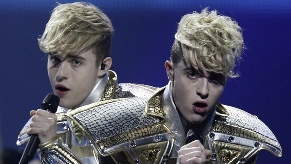 Ireland hopefuls, Jedward, in rehearsals ahead of tomorrow's final