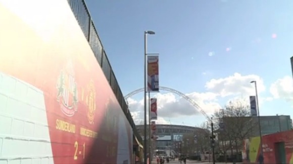 The long road to Wembley. Thousands have made the trip for tomorrow's match.