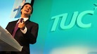 File photo: Ed Miliband addressing delegates at the TUC Congress