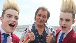 Engelbert Humperdinck rehearsing for the final of the 2012 Eurovision Song Contest