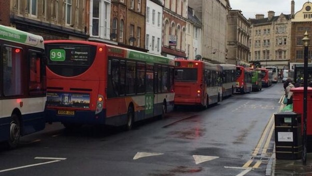It was gridlock in Northampton today.