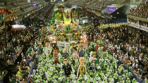 Thousands turned up at Rio de Janeiro's Sambadrome to take part in the festivities.