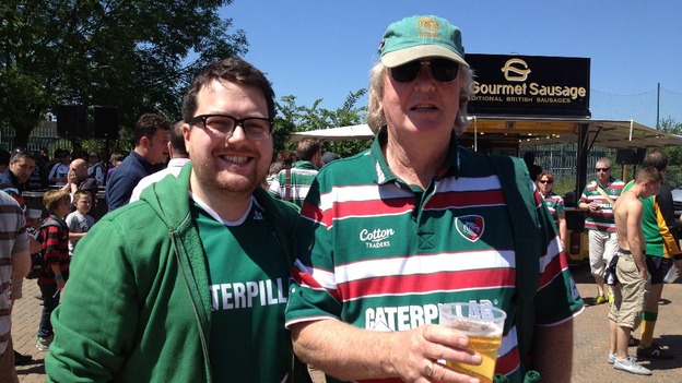 Leicester Tigers fans Twickenham