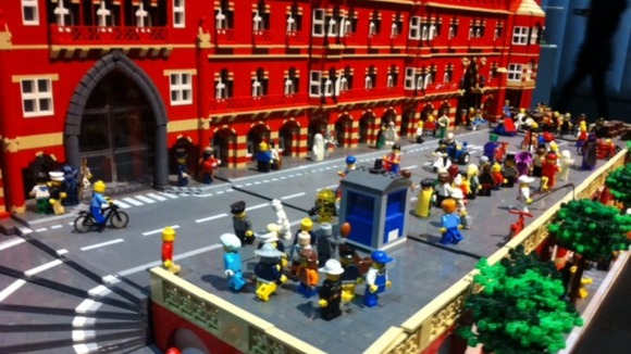 St Pancras in Lego
