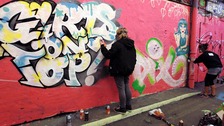 Graffiti artists in Waterloo