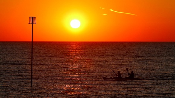 Sunset at Heacham, Norfolk