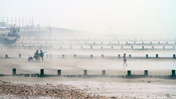 Sea mist at Hunstanton, Norfolk