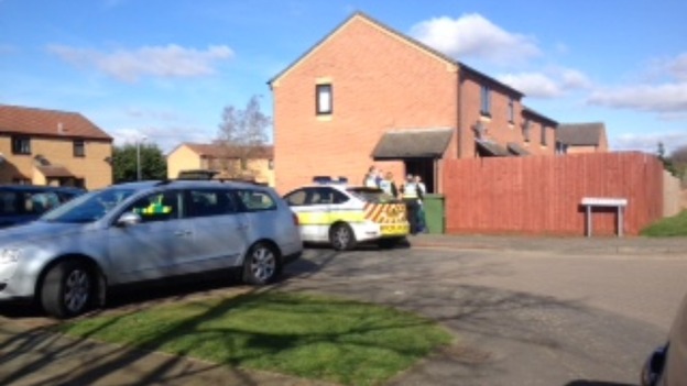 Scene of second dog attack on Lincoln estate.