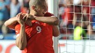 Switzerland celebrate one of their five goals