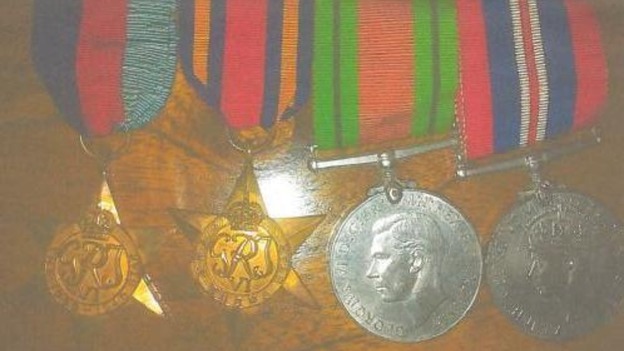 Some of the war medals stolen from a car in Oldbury