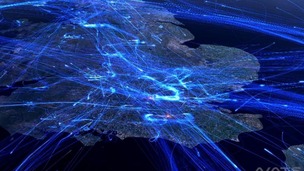The Nats visualisation shows the massive number of flights leaving and entering the UK each day