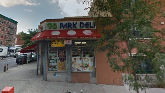 Google Street View image of the buildings in East Harlem