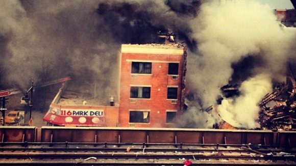 Residents reported hearing a loud explosion in Harlem