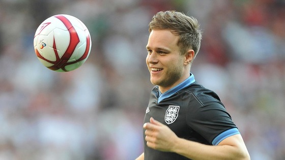 Olly Murs at Old Trafford for Soccer Aid