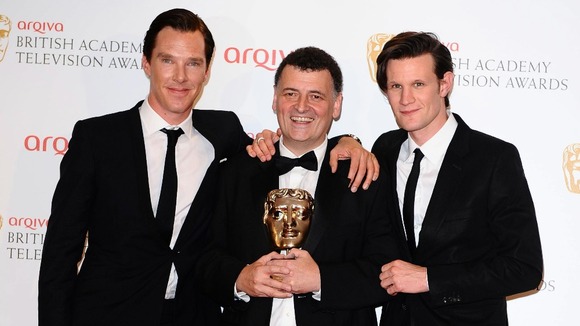 Benedict Cumberbatch, Steven Moffat with the Special Award and Matt Smith