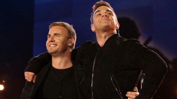 Gary Barlow and Robbie Williams