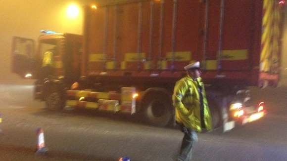 Police have set up a cordon around the crash site