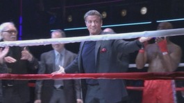 Sylvester Stallone at the opening of the Rocky musical in New York