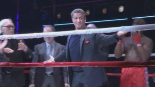 Sylvester Stallone at the opening of the Rocky musical in New York