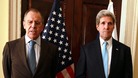 Russian Foreign Minister Sergei Lavrov with US Secretary of State John Kerry.
