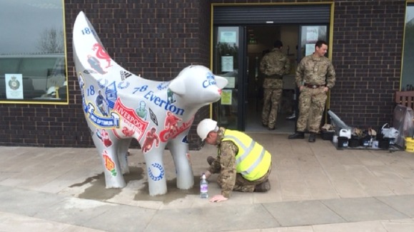 Soldiers working at the Rhys Jones Centre