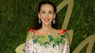 Fashion designer L'Wren Scott at the British Fashion Awards in December 2013.