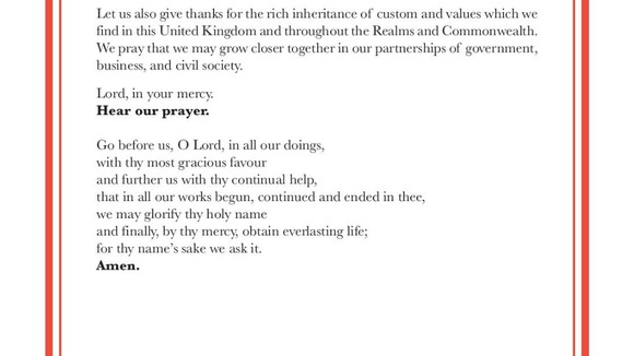 The Litany of Prayer and Thanksgiving