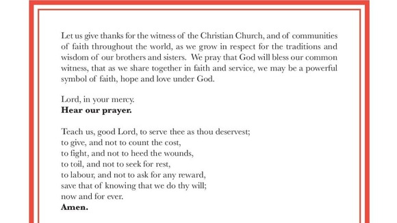 The Litany of Prayer and Thanksgiving