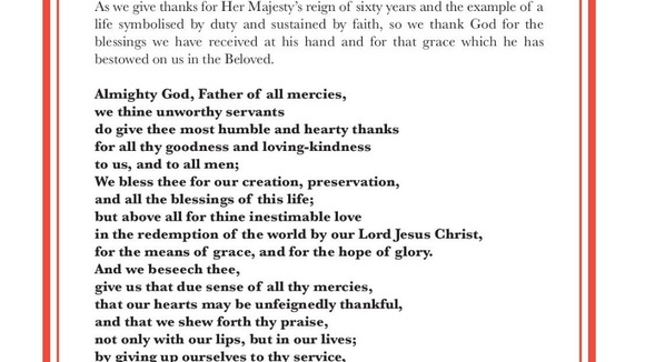 The Litany of Prayer and Thanksgiving
