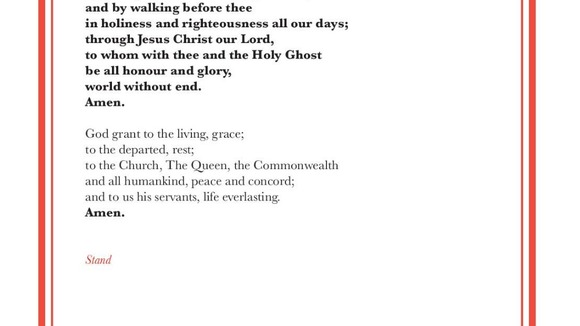 The Litany of Prayer and Thanksgiving